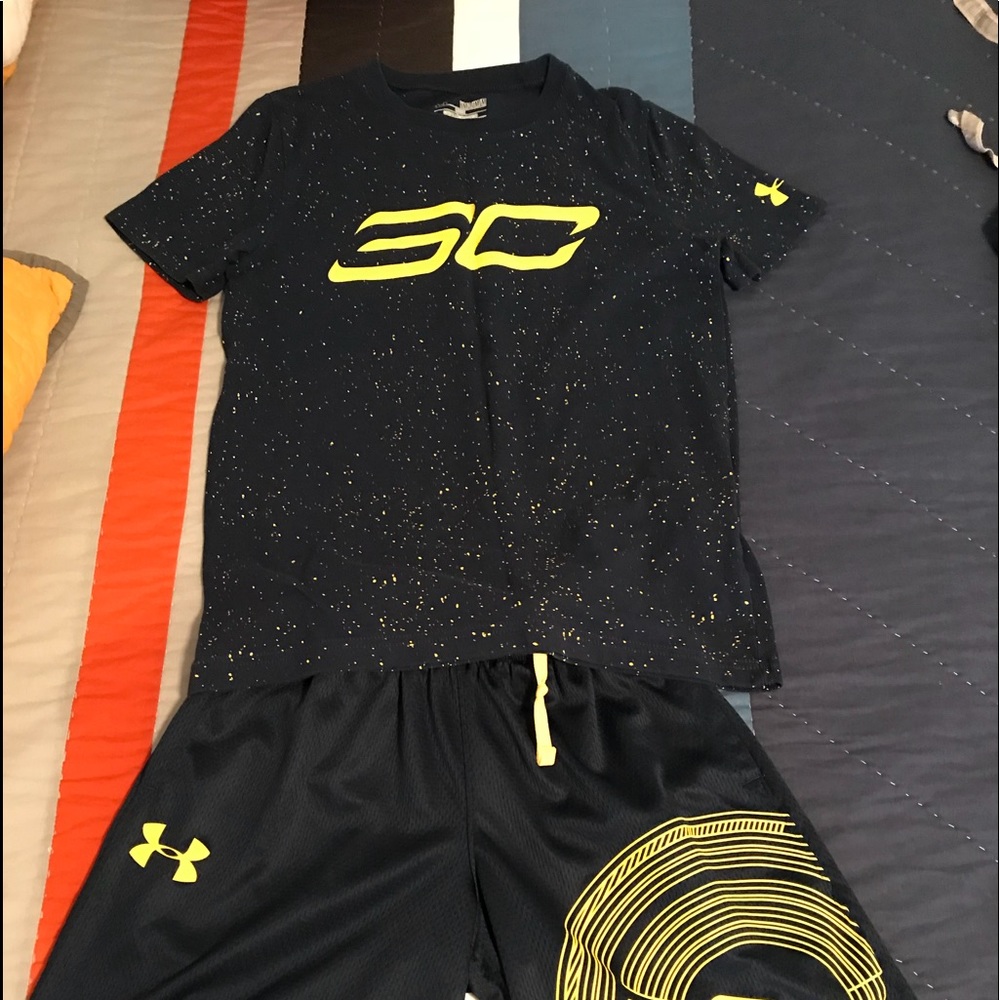 Under Armour Steph Curry Matching Shorts & Shirt
